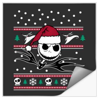 Discover Disney Nightmare Before Christmas Jack Bw Stickers