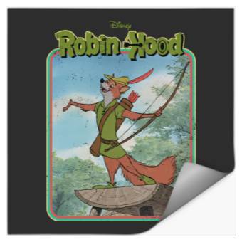Discover Disney Robin Hood Retro Long Sleeve Stickers
