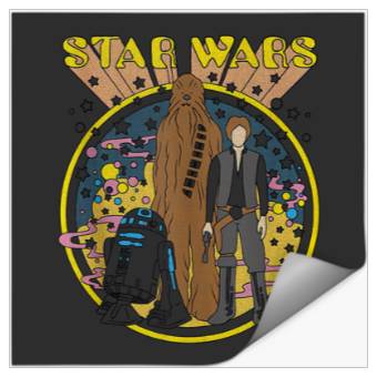 Discover Star Wars Vintage Psych Rebels Disney+ Tank Top Stickers