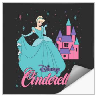 Discover Disney Princess Cinde Retro 90s Long Sleeve Stickers