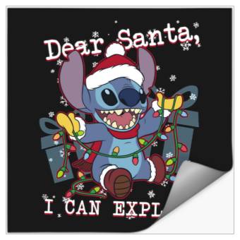 Discover Disney Lilo & Stitch Christmas Dear Santa, I Can Explain Stickers