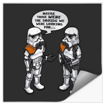 Discover Star Wars Wrong Droids Funny Comic Disney Stickers