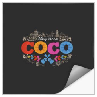 Discover Disney Pixar Coco Colorful Movie Logo Stickers