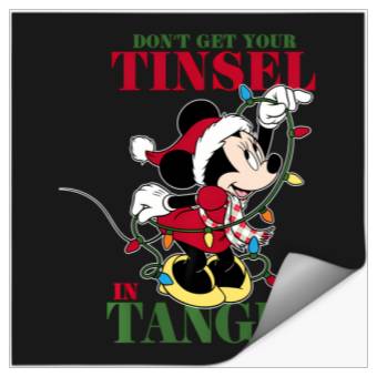 Discover Disney Minnie Mouse Tinsel Christmas Stickers