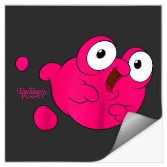 Discover Disney Treasure Planet Morph Pink Blob Raglan Baseball Tee Stickers