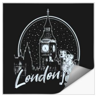 Discover Disney 101 Dalmatians Pongo Perdita In London Stickers
