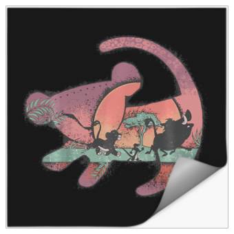 Discover Disney The Lion King Baby Simba Painting Silhouette Stickers