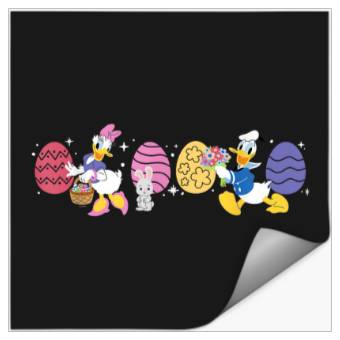 Discover Disney Donald Duck Daisy Duck Spring Easter Eggs Stickers