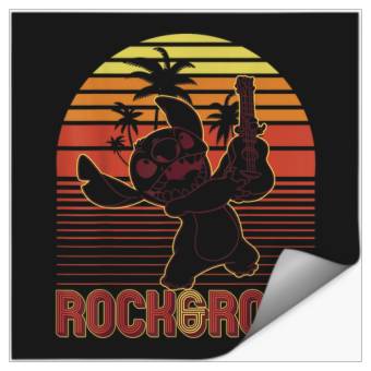 Discover Disney Lilo Stitch Rock And Roll Stitch Sunset Stickers