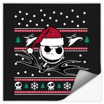 Discover Disney Nightmare Before Christmas Jack Bw Stickers
