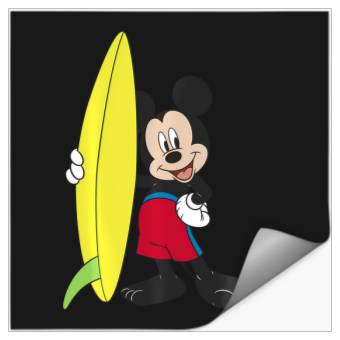 Discover Disney Mickey Mouse Surfer Outfit Stickers