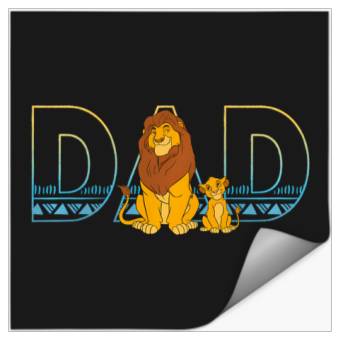 Discover Disney The Lion King Simba And Mufasa Dad Stickers