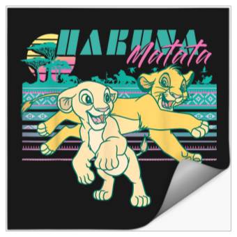 Discover Disneyss Lion King Retro Simba Nala 90s Hakuna Matata Stickers