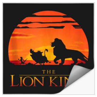 Discover Disneyss Lion King Classic Sunset Walk Stickers