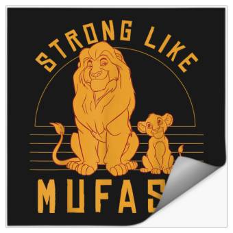 Discover Disneyss Lion King Simba Strong Like Mufasa Graphic Stickers