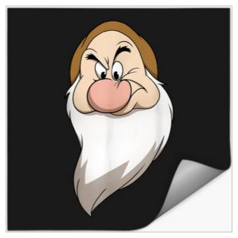 Discover Disneyss Snow White And The Seven Dwarfs Grumpy Big Faces Stickers
