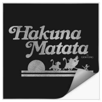 Discover Disneyss Lion King Hakuna Matata Silhouette Stickers