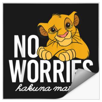 Discover Disneyss Lion King Classic No Worries Simba Stickers