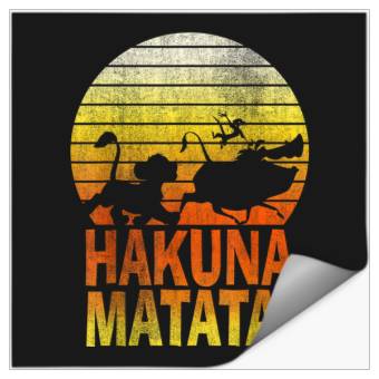 Discover Disneyss Lion King Simba Hakuna Matata Sunset C1 Stickers