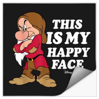 Discover Disneyss Princess Snow White Grumpy Happy Faces Stickers