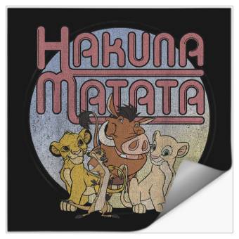 Discover Disneyss Lion King Retro Hakuna Matata Simba And Friends Stickers