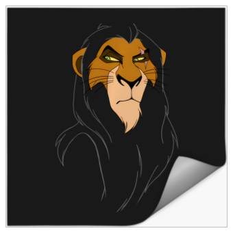 Discover Disney The Lion King Scar Large Face Stickers