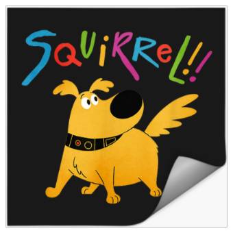 Discover Disney Pixar UP Dug Squirrel Pose Stickers