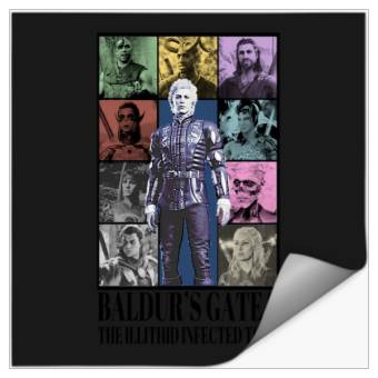 Discover Baldurs gate eras tour Stickers