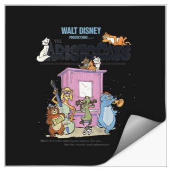Discover Disney The Aristocats Cats Playing Piano Stickers