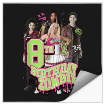 Discover Disney Zombies 8th Birthday Zombie Group Poster Stickers