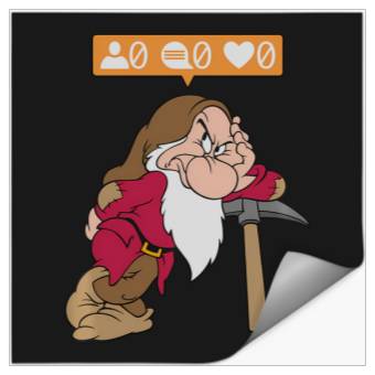 Discover Disney Snow White The Seven Dwarfs Grumpy Doesn'T Like Stickers