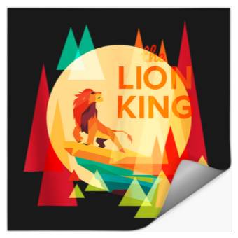 Discover Disneyss The Lion King Simba Pride Rock Paper Cut Chest Logo Stickers