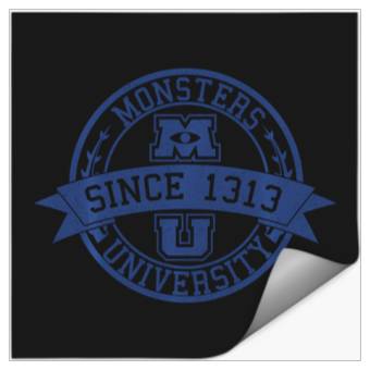 Discover Disney Pixar Monsters University School Crest Movie Logo Stickers