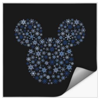 Discover Disney Mickey Mouse Snowflake Fill Stickers