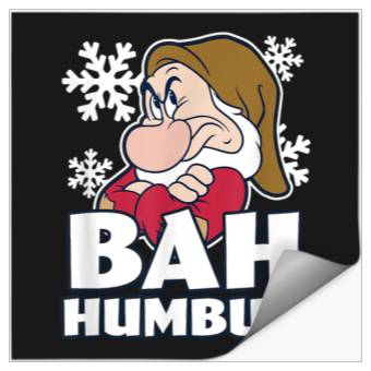 Discover Disneyss Snow White The Seven Dwarfs Christmas Grumpy Humbug Stickers