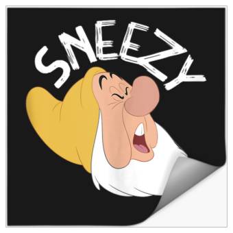 Discover Disneyss Snow White The Seven Dwarfs Sneezy Faces Stickers