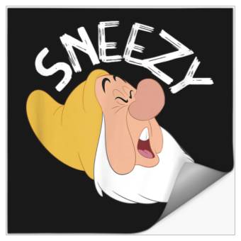 Discover Disneyss Snow White The Seven Dwarfs Sneezy Faces Stickers