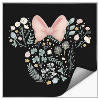 Discover Disney Minnie Mouse Icon Spring Flowers Stickers