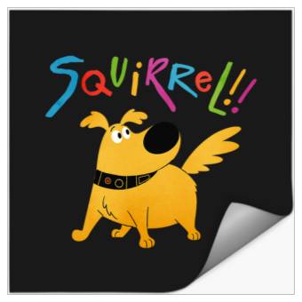Discover Disney Pixar UP Dug Squirrel Pose Stickers