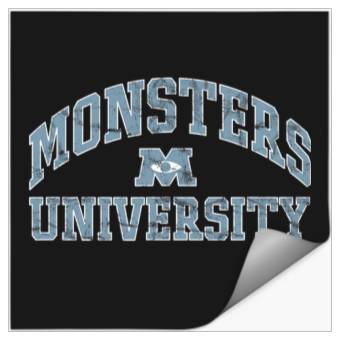 Discover Disney Pixar Monsters University Simple Collegiate Stickers