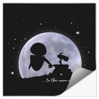 Discover Disney Pixar Wall-e Eve To The Moon And Back Stickers