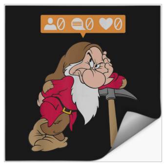 Discover Disneyss Snow White The Seven Dwarfs Grumpy Doesn't Like Stickers