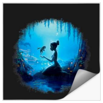 Discover Disney Princess And The Frog Swamp Night Graphic Stickers