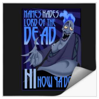 Discover Disney Hercules The Name's Hades Quote Graphic Stickers