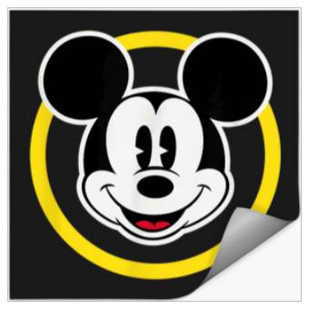 Discover Amazon Essentials Disney Smiling Mickey In Yello Stickers