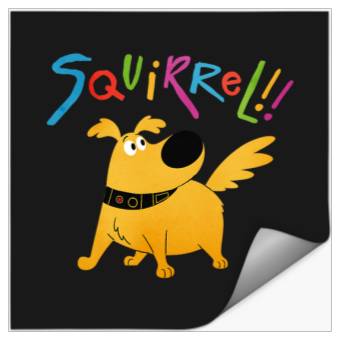 Discover Disney Pixar UP Dug Squirrel Pose Stickers