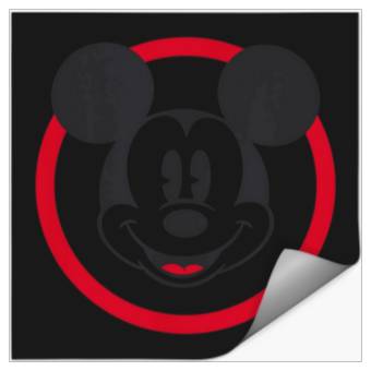 Discover Amazon Essentials Disney Smiling Mickey In Red C Stickers