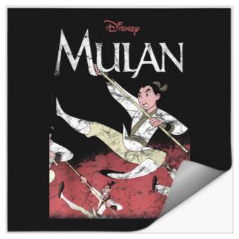 Discover Disneys Mulan Action Pose Portrait Stickers