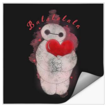 Discover Disney Big Hero 6 Baymax Heart Portrait Graphic Stickers