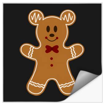 Discover Disney Christmas Gingerbread Boy Stickers